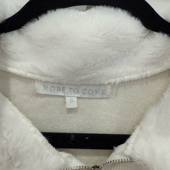 More to come zip cardigan in white - Picture 6 of 7